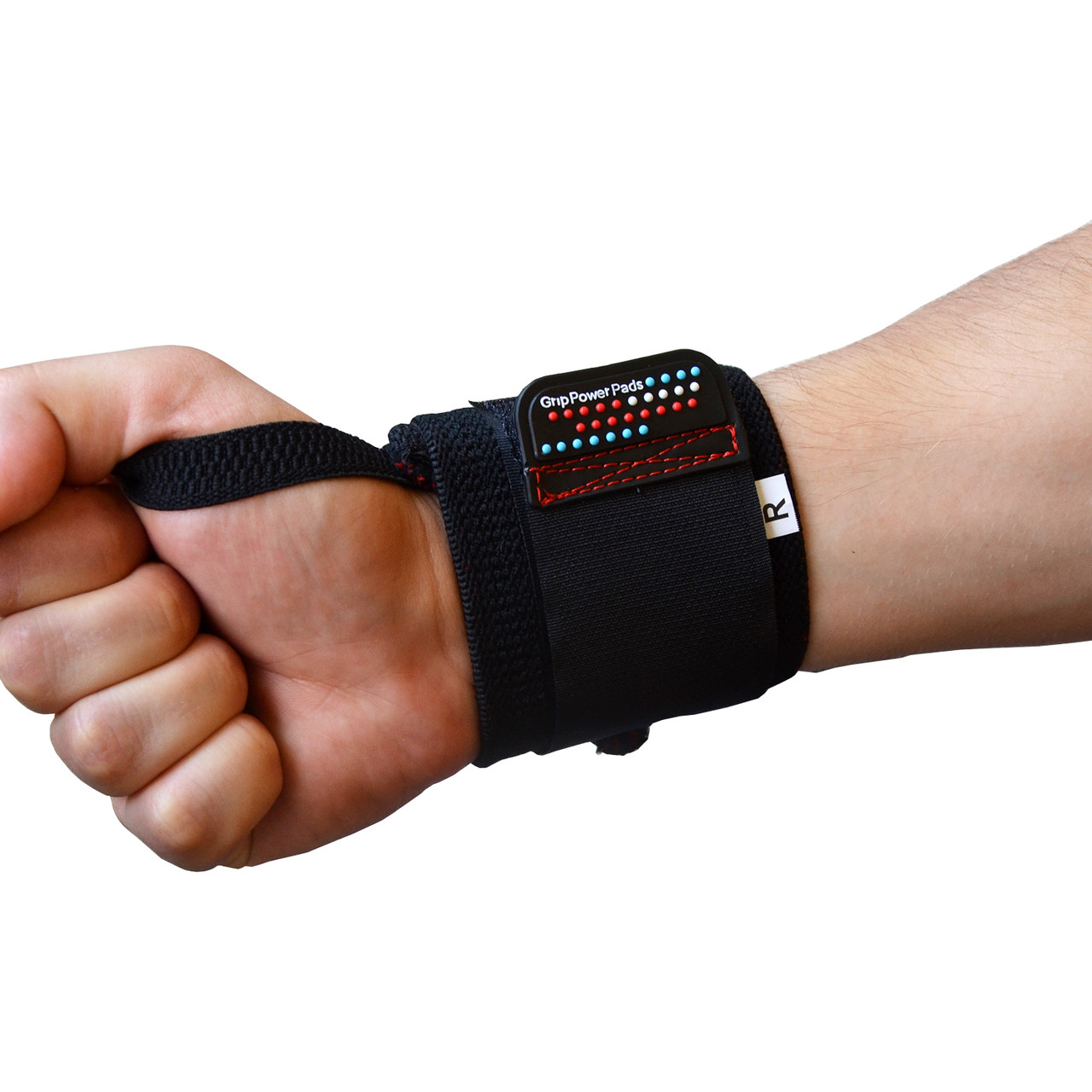 Бинти для зап'ясть (кистьові бинти) Grip Power Pads Wrist Wraps Jet Black (дві петлі) - фото 5 - id-p1758009744