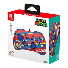 Геймпад провідний Hori Horipad Mini Mario для Nintendo Switch Червоний/ Синій (810050910835), фото 6