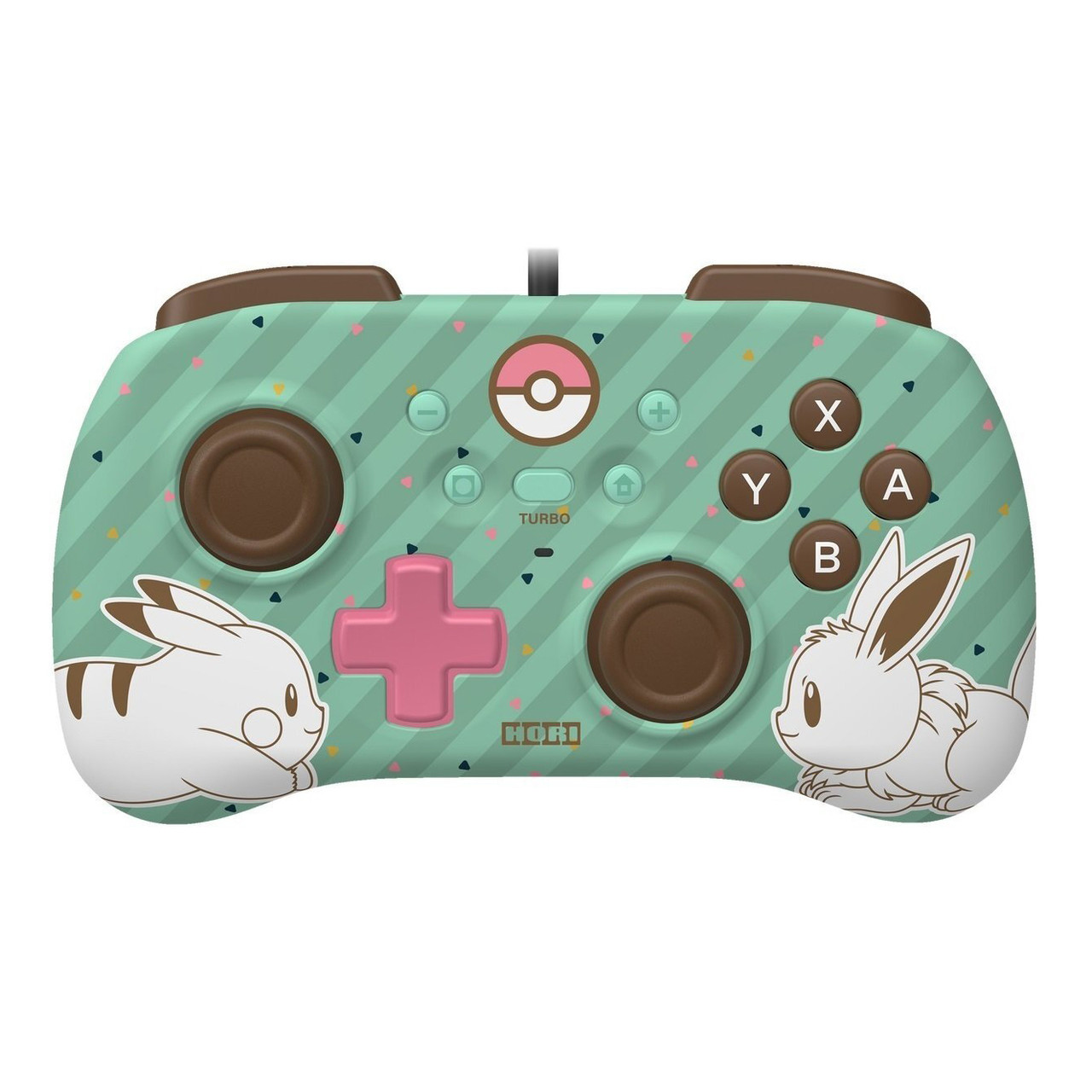 Геймпад провідний Hori Horipad Mini Pikachu & Eevee для Nintendo Switch Зелений (873124009040)