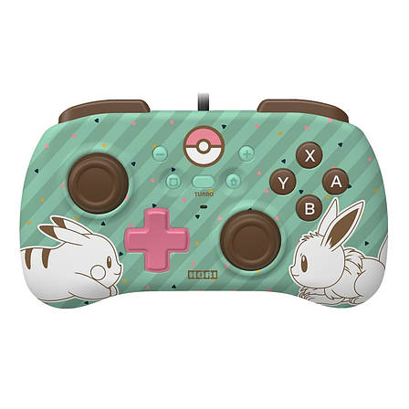 Геймпад провідний Hori Horipad Mini Pikachu & Eevee для Nintendo Switch Зелений (873124009040), фото 1
