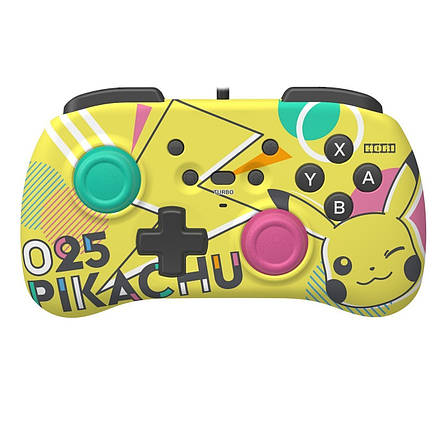 Геймпад провідний Hori Horipad Mini Pikachu Pop для Nintendo Switch Жовтий (873124009033), фото 2