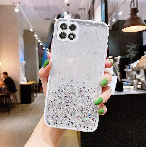 Блискучий чохол з срібною фольгою Samsung Galaxy A22 5G (SM-A226)