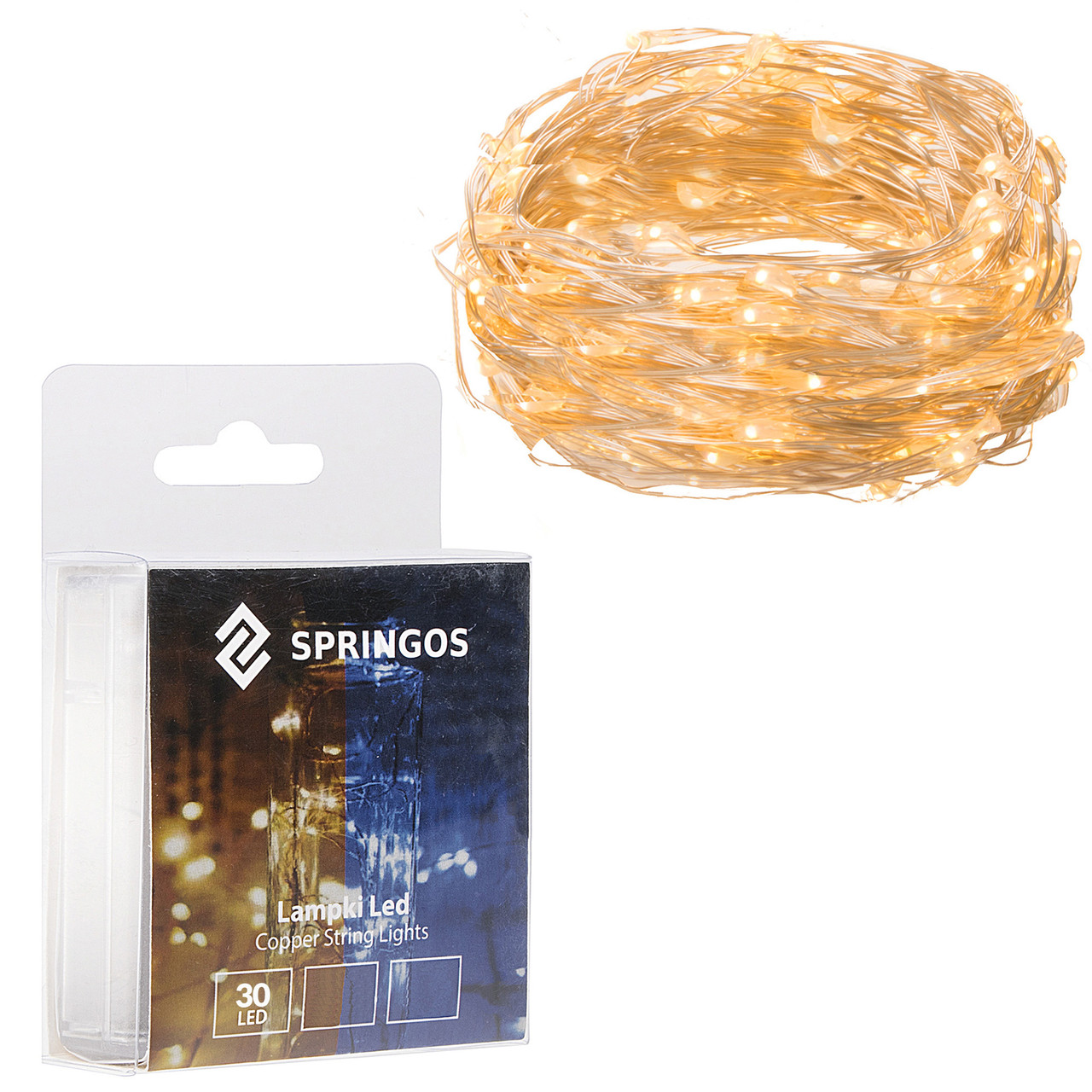 Гірлянда на батарейках Springos 2.9 м 30 LED CL0121 Warm White .