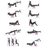 Масажний ролик, валик для масажу спини (йога мфр рол масажер для спини, шиї, ніг) OSPORT (MS 3330-1) Чорний, фото 8