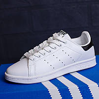Adidas Stan Smith білі з чорним. Адідас Стен Сміт класні жіночі кросси., фото 3