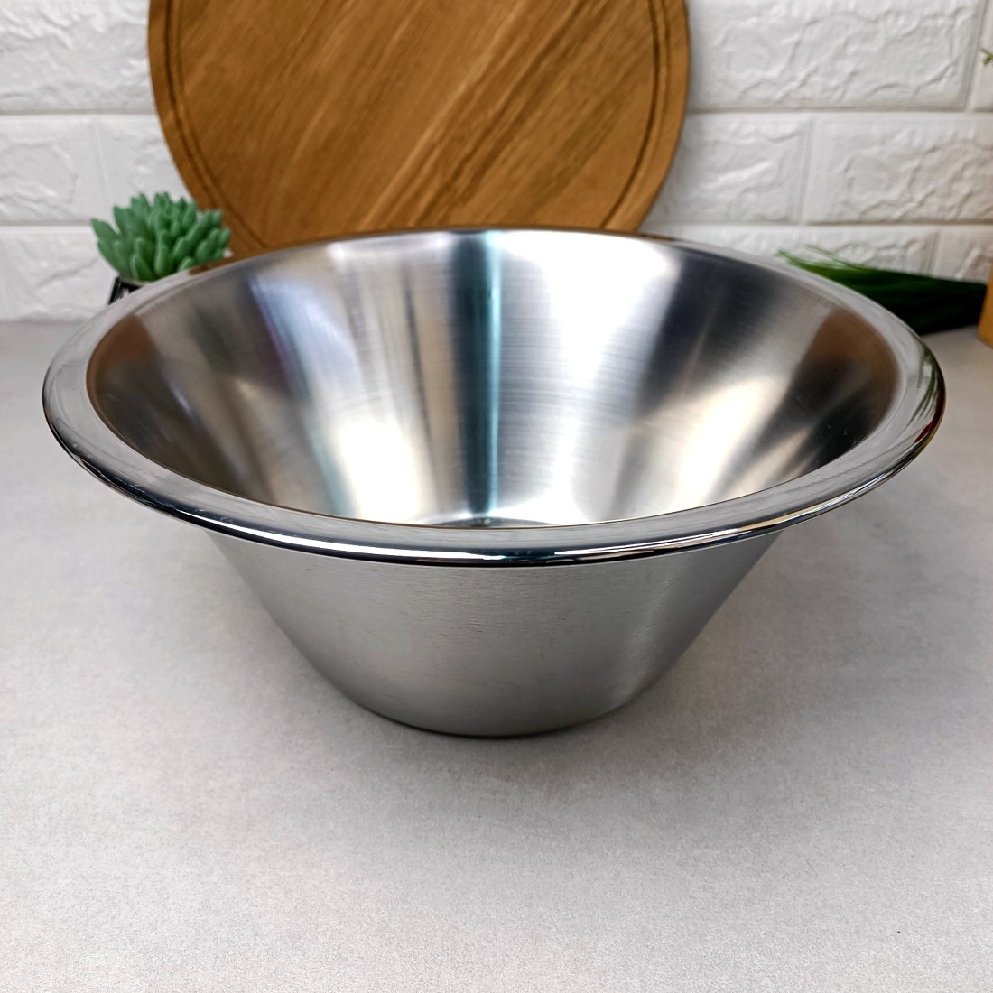 Металева конусна миска з нержавіючої сталі 18/10 31см 0834 А-П