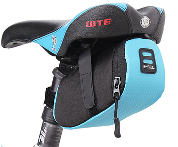 Велосумка під сідло / Сумка під сидіння велосипеда / Велосипедна сумка під сідло Блакитний