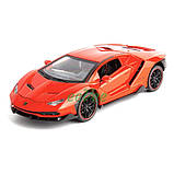 Машинка Lamborghini Centenario іграшка моделька металева колекційна 20 см Червоний (59246), фото 4