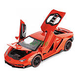 Машинка Lamborghini Centenario іграшка моделька металева колекційна 20 см Червоний (59246), фото 5