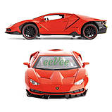 Машинка Lamborghini Centenario іграшка моделька металева колекційна 20 см Червоний (59246), фото 6
