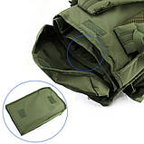 Снайперський рюкзак 9.11 для зброї 40 л олива, фото 6