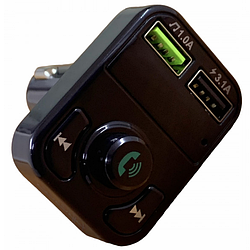 Автомобільний FM-Трансмітер модулятор в машину Bluetooth WUW C150 |2USB 3.1A|  Чорний