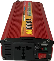 Преобразователь автомобильного тока Power Inverter 12-220 1000W 12V UN-3054
