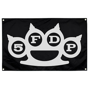 Прапор sfc-009 Five Finger Death Punch (чорний, Knuckle logo)