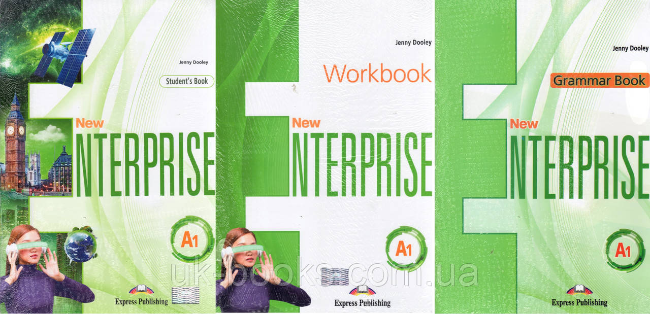 Підручник + зошит + граматика New Enterprise A1 Student's Book + workbook + grammar book