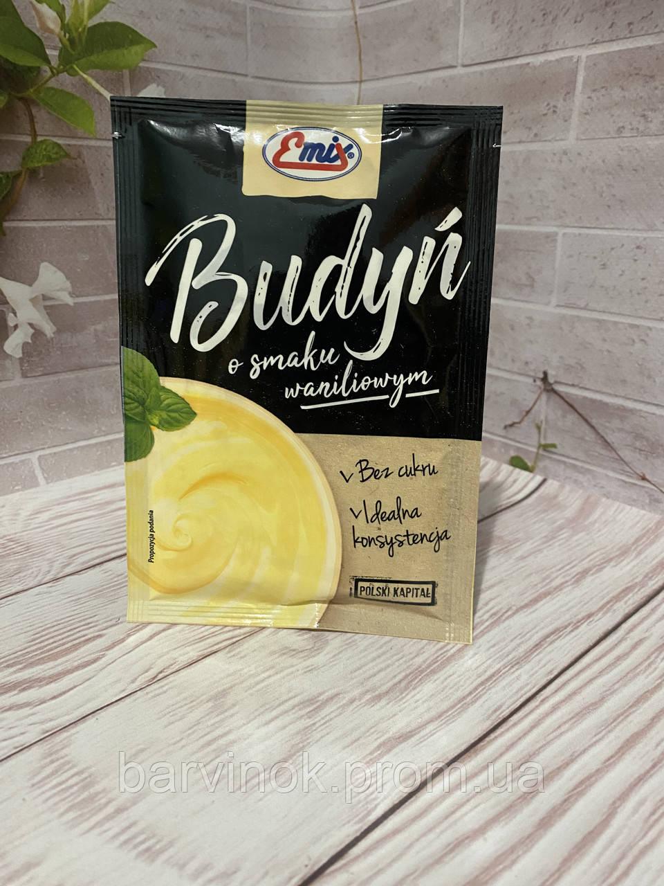 Пудинг із ванільним смаком в пакеті Budyn Emix, 40г