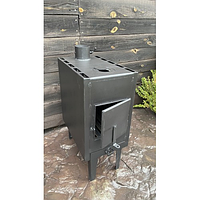 Піч-буржуйка 4 мм КИЇВ з радіатором і варильною поверхнею