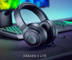 Гарнітура ігрова провідна Razer Kraken X Lite (RZ04-02950100-R381) 3.5 mm, віртуальний звук 7.1 чорний#