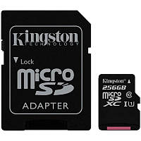 Карта памяти microSDXC 256Gb Kingston Canvas Select Plus A1 (UHS-1)(R-100Mb/s) + Adapter SD