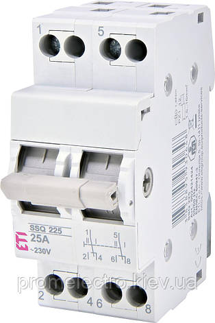 Перемикач навантаження ЕТІ SSQ 240 "1-0-2", 2p 40A, фото 1