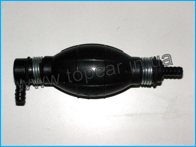 Ручна груша підкачування (пряма-гнута 90*) на Renault, Peugeot, Citroen, Fiat — 8 mm ART (Польща) G088-2, фото 1