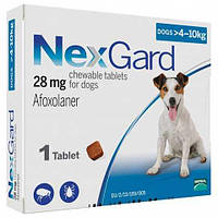 Таблетки от блох и клещей Merial NexGard для собак 4.1-10 кг 3 таблетки