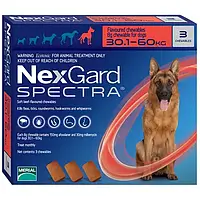 Таблетки от блох и клещей Merial NexGard Spectra для собак 30-60 кг 3 таблетки