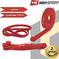 Эспандер-петли для подтягивания турника тренировок фитнеса Hop-Sport 7-16 кг HS-L013RR красная