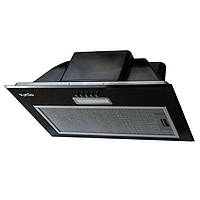 Черная вытяжка для кухни встраиваемая в шкаф Ventolux PUNTO 52 BK (700) PB PC, шириной 52 см