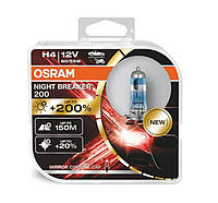 Лампи галоген Osram H4 +200% Night Breaker 200