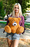 Ведмедик плюшевий іграшковий ведмідь карамельного кольору маленький