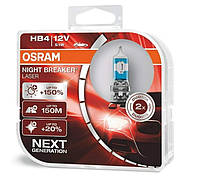 Галогеновые лампы Osram HB4 + 150% Night Breaker Laser