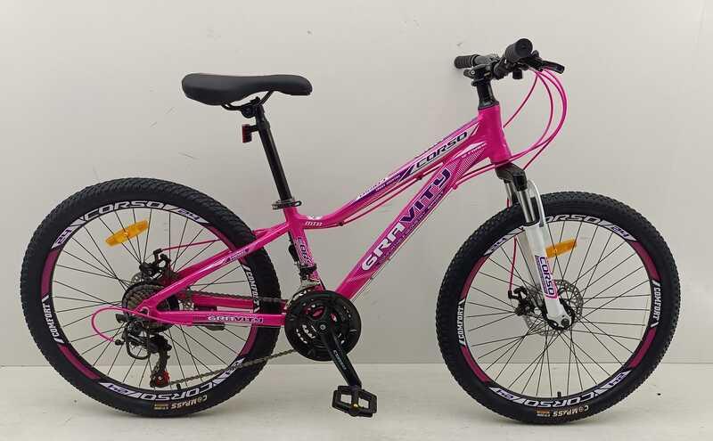 Велосипед Спортивний Corso «Gravity» 24 дюйми GR-24830 (1) рама алюмінієва 12', обладнання Shimano 21, фото 1