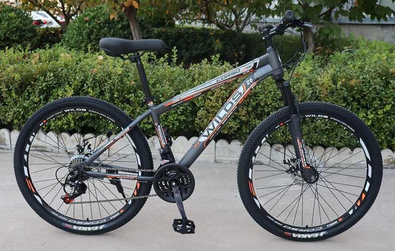Велосипед Спортивний Corso «WILDS» 26" дюймів WD-26403 (1) рама сталева 15', перемикачі Saiguan, 21