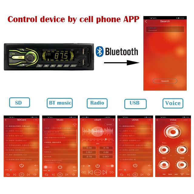Автомагнитола HS-5566TS на TDA7850 (4х50Вт), Bluetooth/USB/AUX/MP3 - фото 5 - id-p1758119896