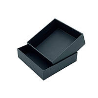 Коробочка Бокс Подарункова з Кришкою із палітурного картону Чорна 220х250х70 мм, фото 8