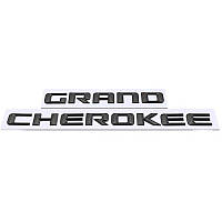 Эмблема логотип шильдик буквы GRAND CHEROKEE для Jeep черный матовый 53 х 2 см