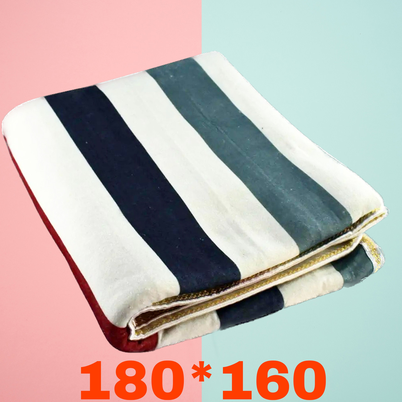 Електропростирадло грілка електричне простирадло electric blanket 160*180 см широкі кольорові смужки