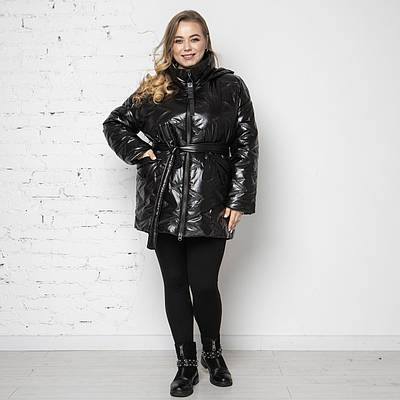 Куртки жіночі демісезонні великих розмірів  48-58 чорний