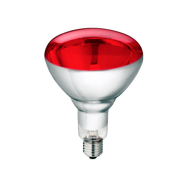 Лампа інфрачервона Philips BR125 IR 250W E27 230-250V Red, фото 1