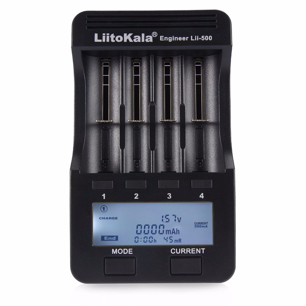 LiitoKala Lii-500 інтелектуальний зарядний пристрій для 18650 26650 Li-ion АА ААА Ni-MH Ni-Cd акумуляторів