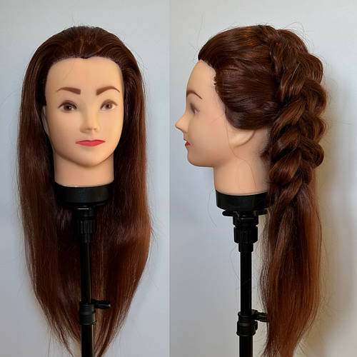 Учебная манекен голова для причесок стрижек маникен с волосами ...