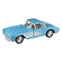 Машинка Chevrolet Corvette 1957 Kinsmart Kt5316w Инерционная, 1:34 (синий) Shopy Дитяча Колекційна Машинка