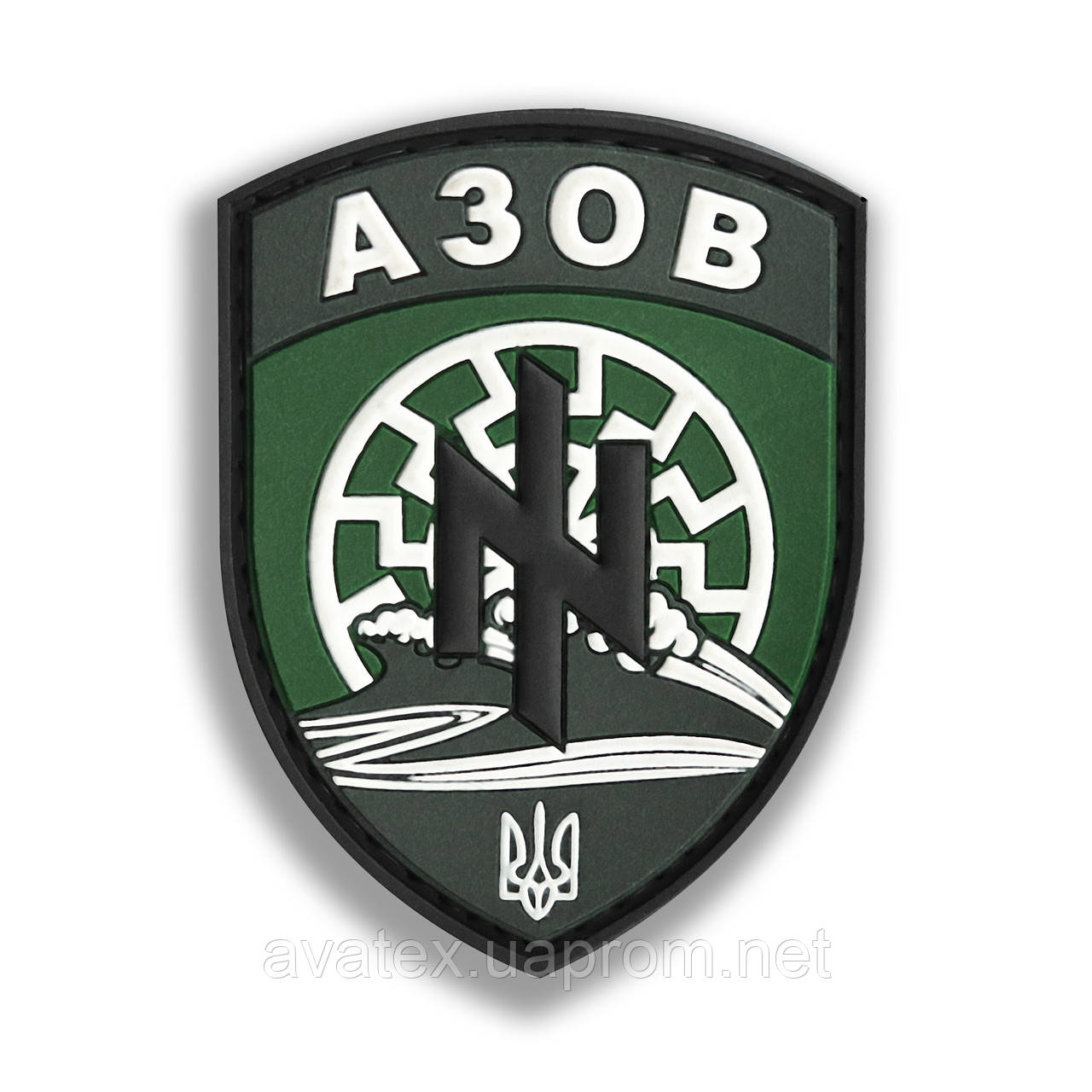 Шеврон батальйона Азов олива AZOV