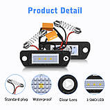Світлодіодна лампа TECTICO для заднього номерного знака SMD, яскраво-біла лампа, фото 3