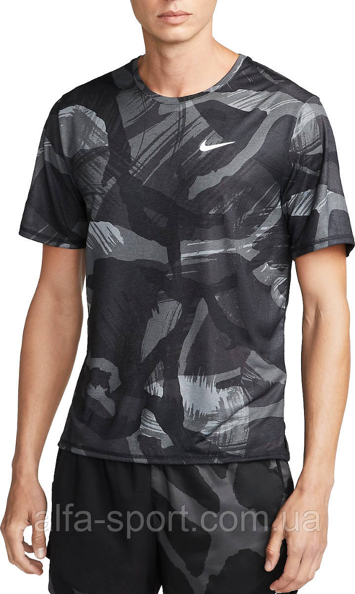 Футболка Nike M Nk Df Miler Ss Camo (DQ4736-010), фото 1