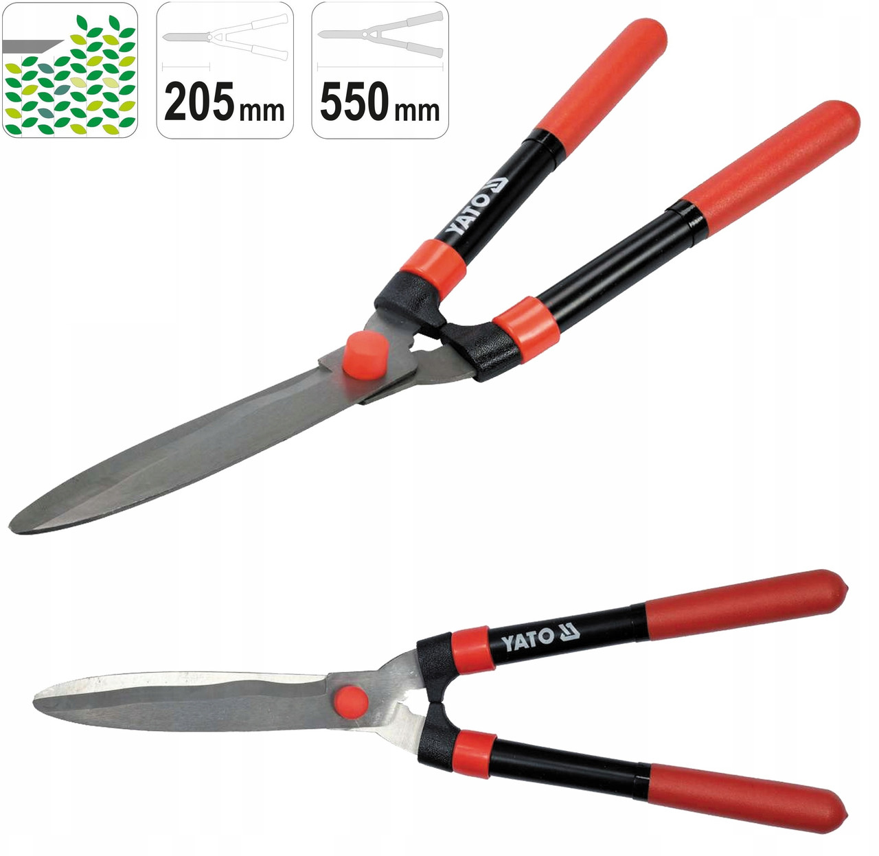 Ножиці Для Стрижки Кущів L=550 мм YATO (YT-8822)