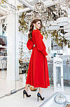 Шикарне вечірнє плаття з ґудзиками Люкс червоне (різні кольори) XS S M L, фото 7