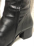 Шкіряні жіночі чоботи 39-й розмір, фото 6