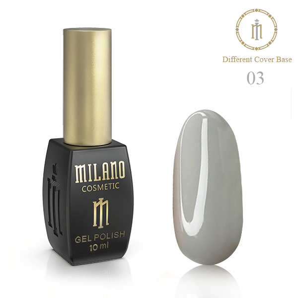 Кольорова база для нігтів Different Cover Base Milano 03, 10 ml, фото 1